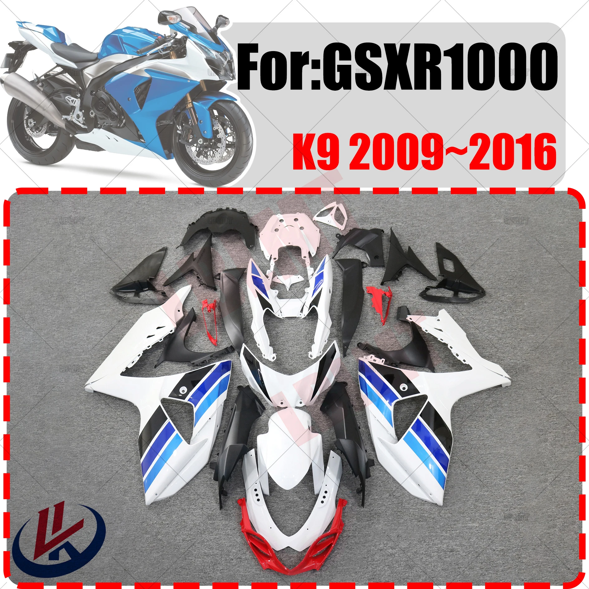

Motorcycle Fairing Kit Fit For SUZUKI GSXR1000 GSXR 1000 GSX-R1000 K9 2009 2010 2011 2012 2013 2014 2015 2016 K9 Full Fairings