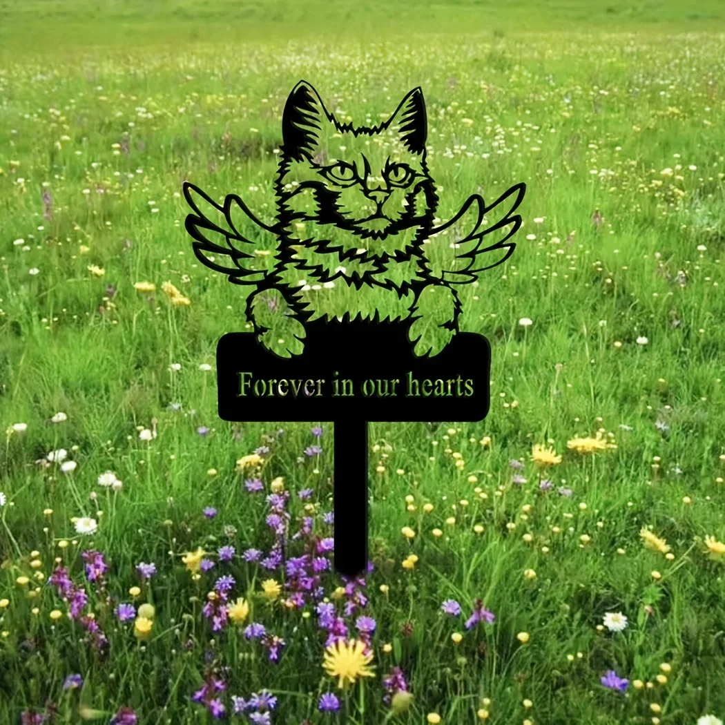 CIFBUY Deco Turkis Angora Cat Memorial Stake Metal Stake Sympathy Iron Sign Pet Grave Marker Remembrance Stake Black Garden Deco
CIFBUY Deco Turkis Angora Cat Memorial Stake Metal Stake Sympathy Iron Sign Pet Grave Marker Remembrance Stake Black Garden Deco