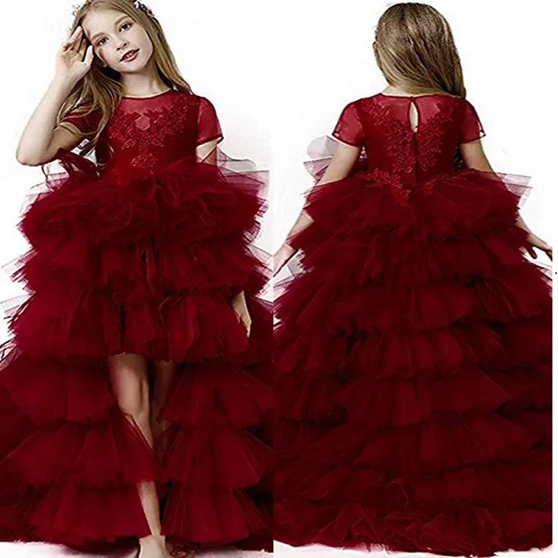Винно-красные платья для девочек на день рождения с цветами, Тюлевое платье с коротким рукавом, Каскадное платье для маленькой девочки, платья для первого Святой причастия, конкурса
Винно-красные платья для девочек на день рождения с цветами, Тюлевое платье с коротким рукавом, Каскадное платье для маленькой девочки, платья для первого Святой причастия, конкурса