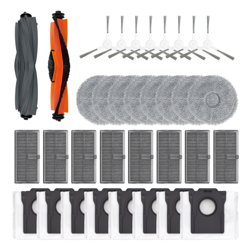 Main Brush Side Brush Filter Cloth As Shown Plastic+Cloth For Dreame X30 Series S30 Series S10 Robotic Arm Series Robot Vacuums
Main Brush Side Brush Filter Cloth As Shown Plastic+Cloth For Dreame X30 Series S30 Series S10 Robotic Arm Series Robot Vacuums