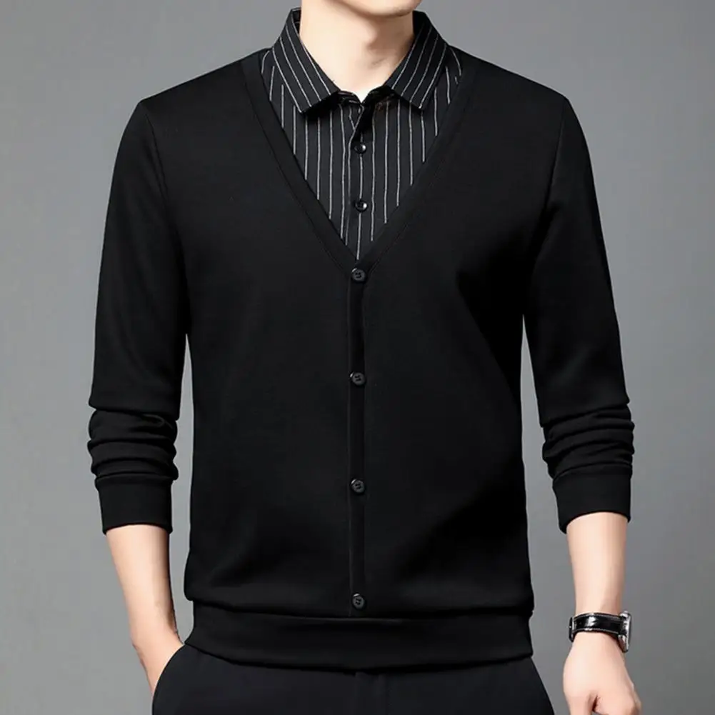 Men Sweater Men's Fall Winter Sleeveless Cardigan Sweater with Lapel Single-breasted Design Striped Pattern in Plus Size
Men Sweater Men's Fall Winter Sleeveless Cardigan Sweater with Lapel Single-breasted Design Striped Pattern in Plus Size