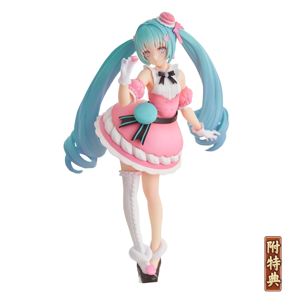 

Pre-Sale Exceed Creative Vocaloid Hatsune Miku Sweet Macarons Ber.anime Figure with Bonus Model Toy Desktop Ornament Collectible