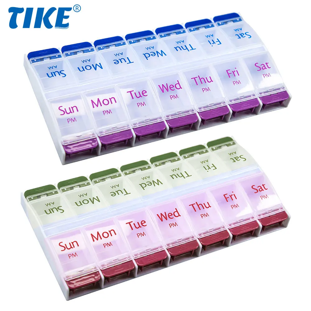 Am Pm Pill Organizer 7 Day, 2 Times A Day Large Weekly Pill Box, Push Button Daily Pill Case for Vitamin, Fish Oil, Supplements
Am Pm Pill Organizer 7 Day, 2 Times A Day Large Weekly Pill Box, Push Button Daily Pill Case for Vitamin, Fish Oil, Supplements