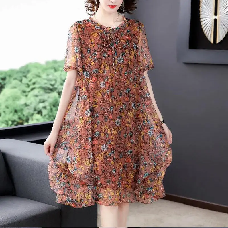 Summer New Fashion Casual Printed 2023 Long Temperament Women's Clothing Loose Net Yarn Simplicity Commute Korean Version Dress
Summer New Fashion Casual Printed 2023 Long Temperament Women's Clothing Loose Net Yarn Simplicity Commute Korean Version Dress