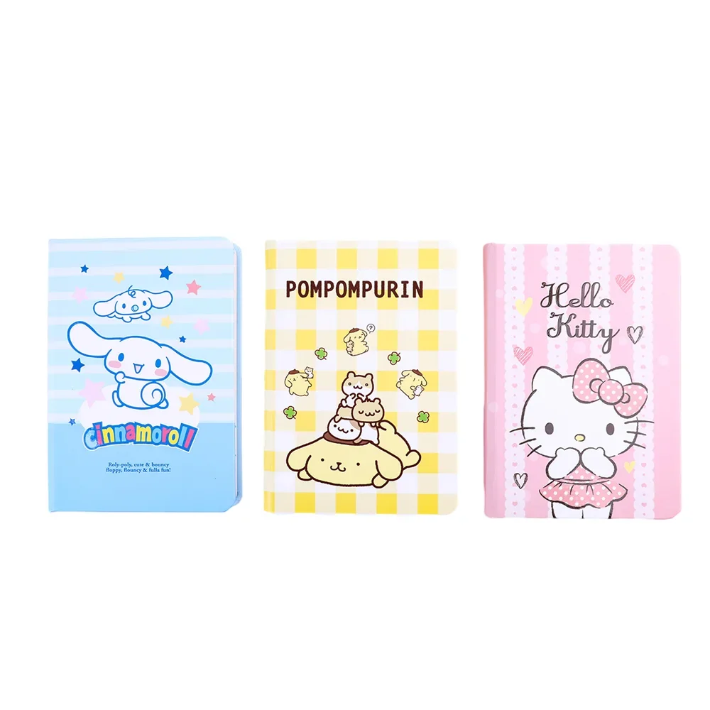 

Kawaii Sanrioed аниме мультфильм серия KT cat Cinnamoroll пудинг собака творческая ручная книга Милая Страница Блокнот A6 свободная книга