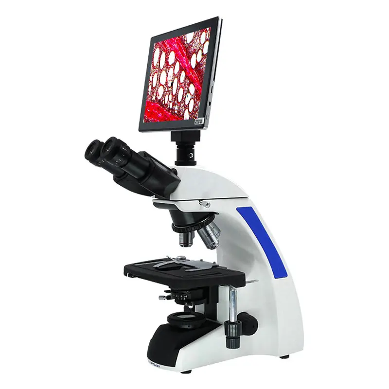 Laboratory biological X10 / X40 X100 binocular microscopio optical microscope with integrated microscope camera & LCD screen
Laboratory biological X10 / X40 X100 binocular microscopio optical microscope with integrated microscope camera & LCD screen