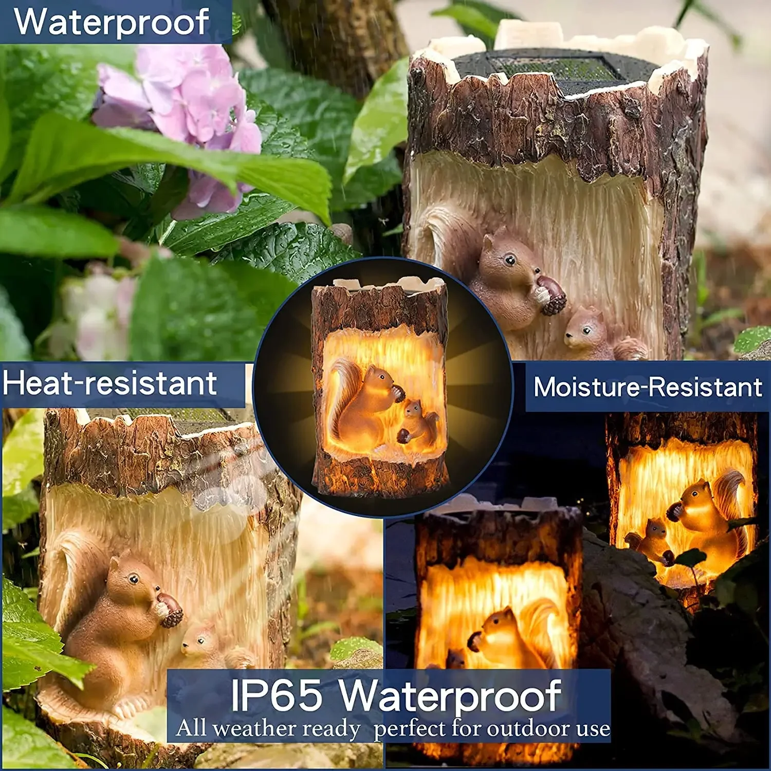 Solar outdoor waterproof squirrel tree stump decoration light garden holiday atmosphere dress up outdoor landscape light
Solar outdoor waterproof squirrel tree stump decoration light garden holiday atmosphere dress up outdoor landscape light