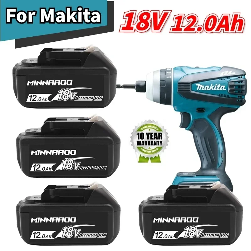 BL1860 Rechargeable Battery for Makita 18V Replacement 12.0Ah BL1840 BL1850 Lithium Ion for Makita 18v with BMS
BL1860 Rechargeable Battery for Makita 18V Replacement 12.0Ah BL1840 BL1850 Lithium Ion for Makita 18v with BMS