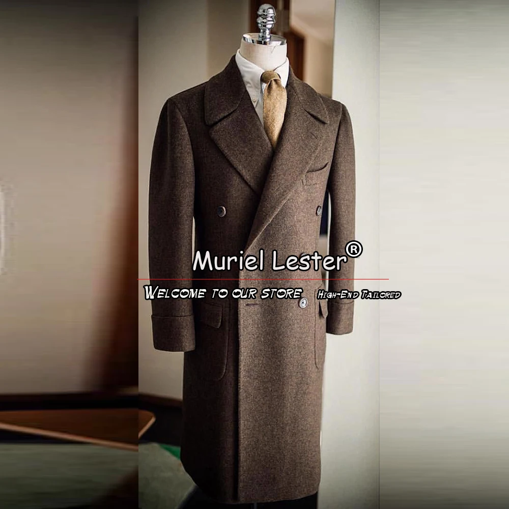 Autumn/Winter Warm Men's Trench Coat Long Brown Tweed Woolen Blend Suit Jackets Tailor-Made Double Breasted Overcoat Outwear
Autumn/Winter Warm Men's Trench Coat Long Brown Tweed Woolen Blend Suit Jackets Tailor-Made Double Breasted Overcoat Outwear