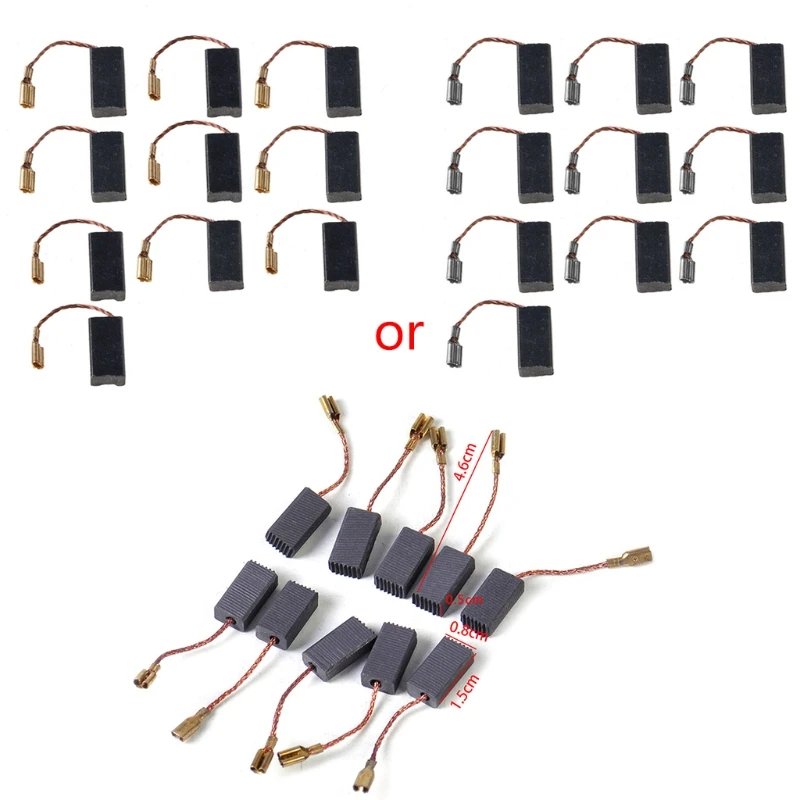 

10 Pcs Carbon Brushes Replacement for BOSCH GWS6-100 D11 GWS 7-115 94PD