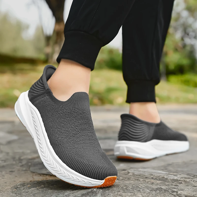 الانزلاق على الرجال أحذية مشي غير رسمية واسعة تو أحذية رياضية محبوك شبكة الجري أحذية رياضية موضة سميكة وحيد في الهواء الطلق أحذية للمشي الانزلاق على الرجال أحذية مشي غير رسمية واسعة تو أحذية رياضية محبوك شبكة الجري أحذية رياضية موضة سميكة وحيد في الهواء الطلق أحذية للمشي