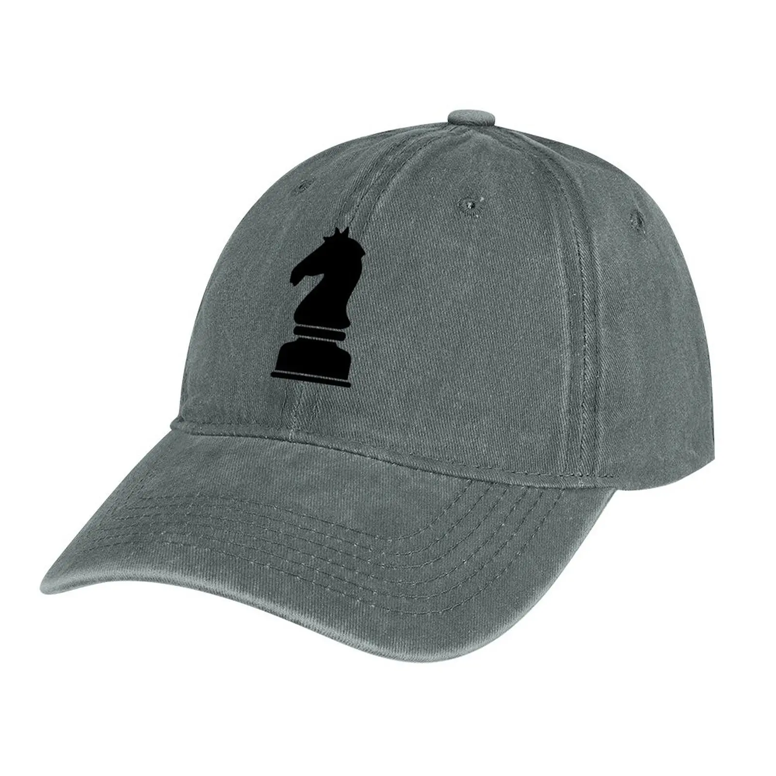 

Chess Knight Horse Icon Cowboy Hat Sun Cap hard hat Snap Back Hat Military Cap Man Men Hats Women's