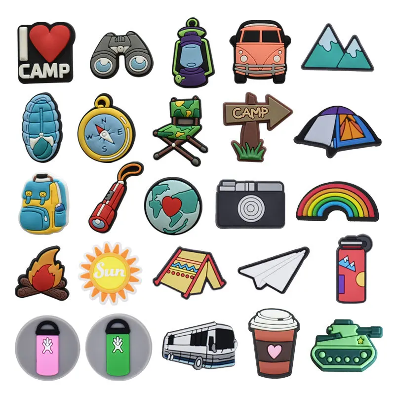1Pcs Love Camp Out for Crocs Charms PVC DIY Pins Shoe Charms Women Clogs Jeans Decoration Badge Shoes Accessories X-mas Gifts
1Pcs Love Camp Out for Crocs Charms PVC DIY Pins Shoe Charms Women Clogs Jeans Decoration Badge Shoes Accessories X-mas Gifts