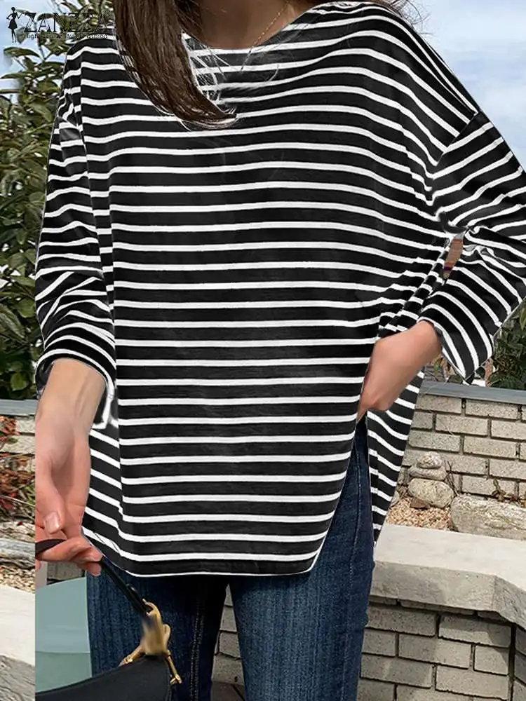 ZANZEA 2023 Autumn Long Sleeve Casual Loose Tops Female O Neck Party Blusas Work Shirt Mujer Korean Fashion Women Striped Blouse
ZANZEA 2023 Autumn Long Sleeve Casual Loose Tops Female O Neck Party Blusas Work Shirt Mujer Korean Fashion Women Striped Blouse