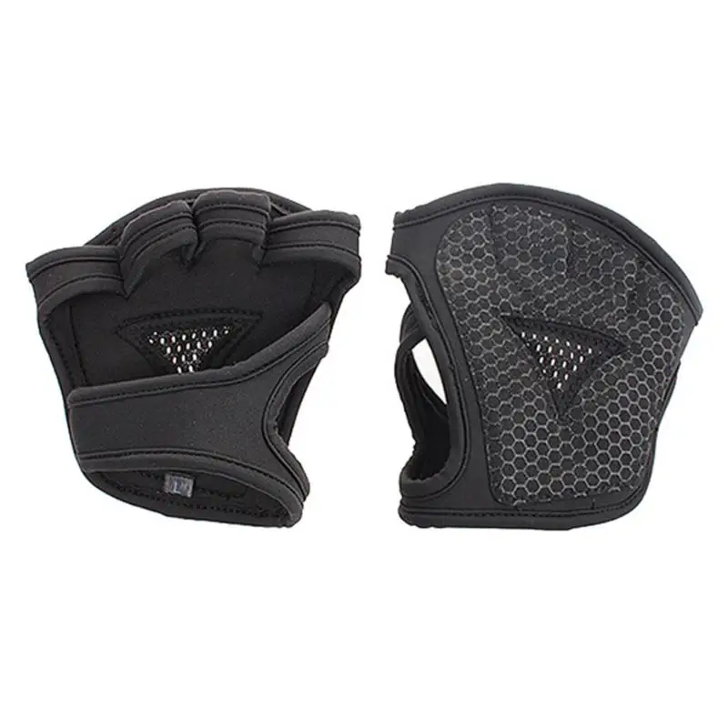 

Breathable Fitness Gloves Silicone Palm Hollow Back Gym Gloves Anti Skid Weightlifting Palm Workout Dumbbell Bodybuilding