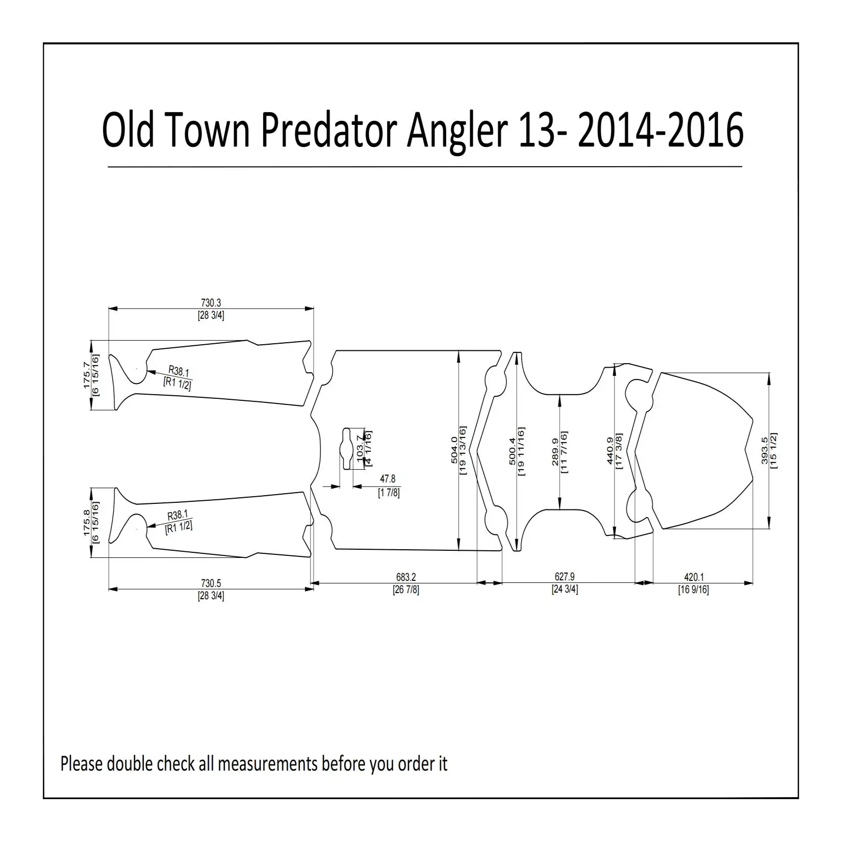 2014-2016 Old Town Predator Angler 13 Kayak Boat EVA Foam Deck Floor Pad Flooring
2014-2016 Old Town Predator Angler 13 Kayak Boat EVA Foam Deck Floor Pad Flooring