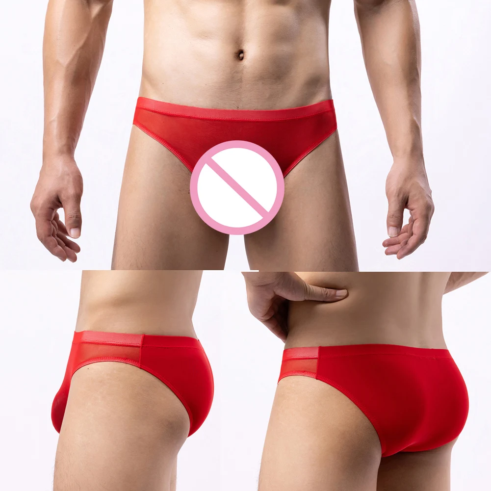 Smooth Mens Sexy Ice Silk Briefs Bulge Pouch Underwear Male See-Through Panties Youth High Elasticity Low Waist Underpants
Smooth Mens Sexy Ice Silk Briefs Bulge Pouch Underwear Male See-Through Panties Youth High Elasticity Low Waist Underpants