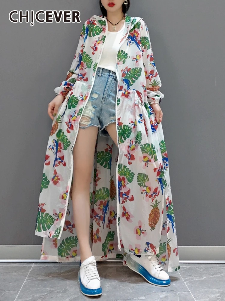 CHICEVER Casual Loose Coats For Women Hooded Long Sleeve Minimalist Colorblock Printing Coat Female Spring Fashion Clothing New
CHICEVER Casual Loose Coats For Women Hooded Long Sleeve Minimalist Colorblock Printing Coat Female Spring Fashion Clothing New