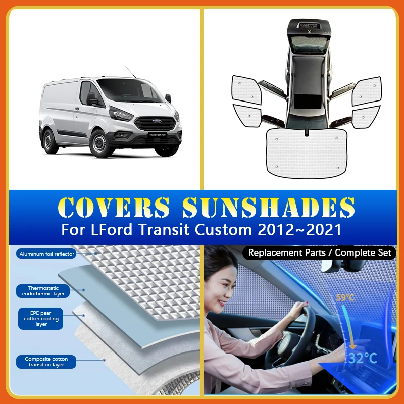 Car Sunshade Covers For Ford Transit Custom 2012~2021 Car Sun Protector Pad Windshield Sunscreen Window Coverage Car Accessories
Car Sunshade Covers For Ford Transit Custom 2012~2021 Car Sun Protector Pad Windshield Sunscreen Window Coverage Car Accessories