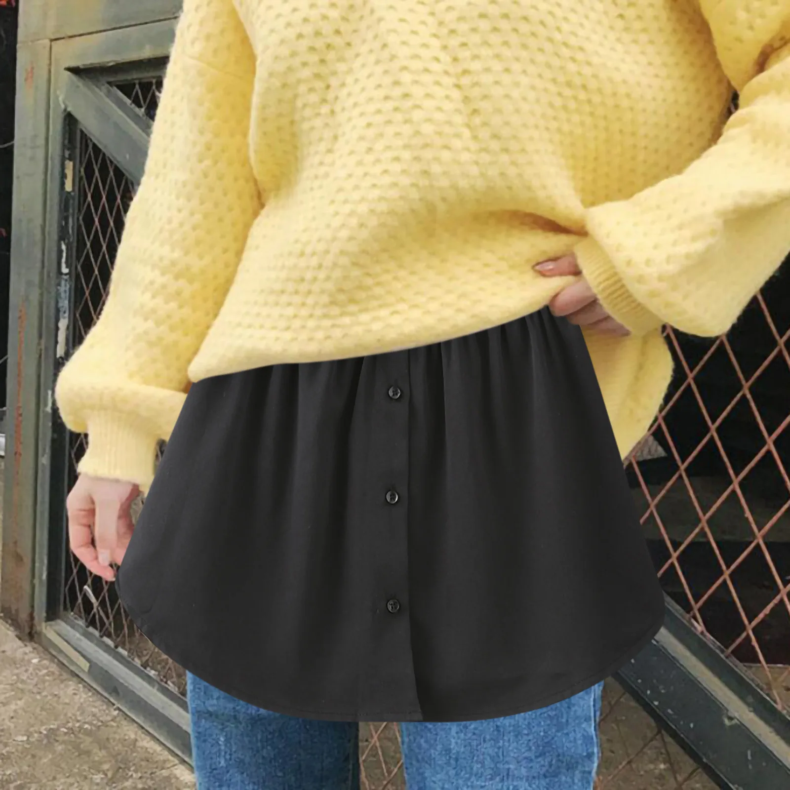 

Size Half Printing Slip Layered Skirt Sheer Stripe Women's Tiered Extender Skirt Women Office Skirts Table Fringe Skirt