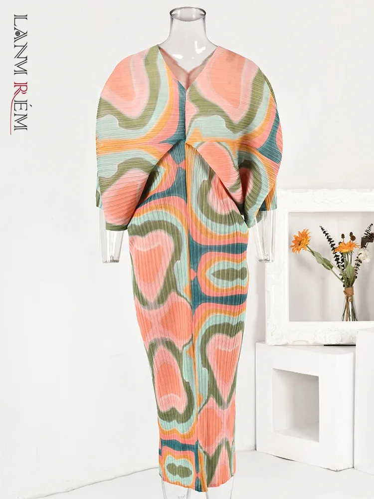 LANMREM Color Block Print Women's Dress V Neck Batwing Sleeves Slim 2024 Spring Long Dresses Fashion Party New Clothing 2Qa1209
LANMREM Color Block Print Women's Dress V Neck Batwing Sleeves Slim 2024 Spring Long Dresses Fashion Party New Clothing 2Qa1209
