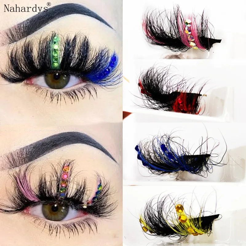 3D 25MM Colorful Eyelashes Mix Color Red Blue Purple Pink False Eyelashes Natural Fluffy Soft Lashes Eye Lash Extension Makeup
3D 25MM Colorful Eyelashes Mix Color Red Blue Purple Pink False Eyelashes Natural Fluffy Soft Lashes Eye Lash Extension Makeup