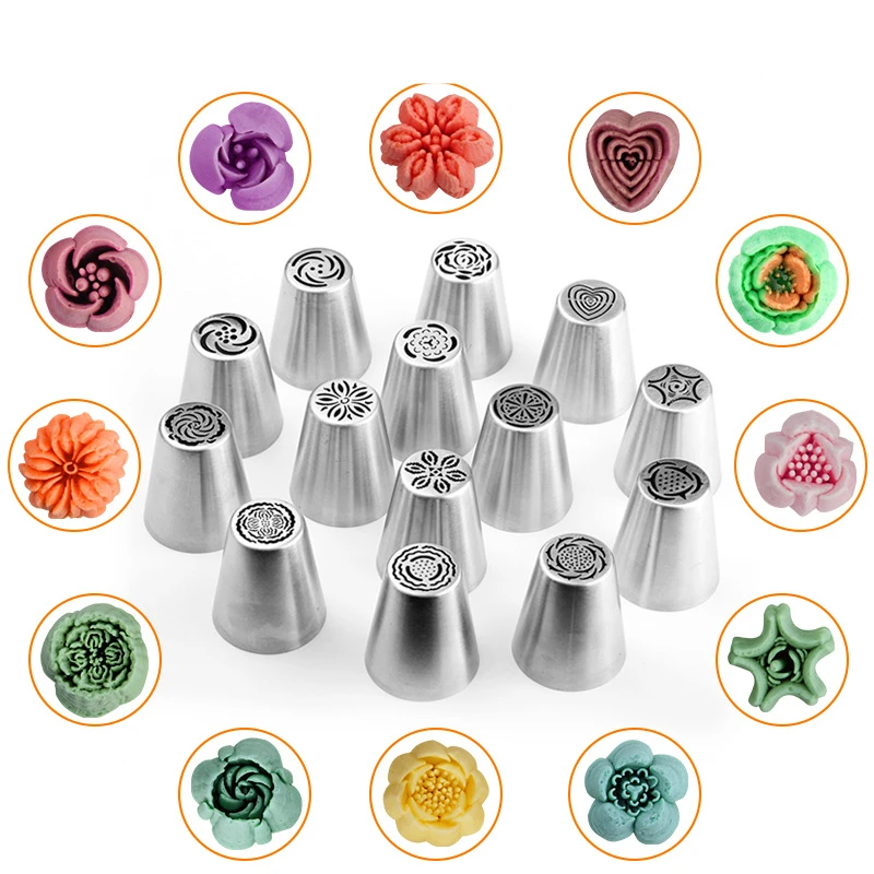 14 styles Russian Icing Piping Nozzles Cake Decorating Sugarcraft Pastry Christmas Cake Tools Rose Flower Cream Pastry Tips M360
14 styles Russian Icing Piping Nozzles Cake Decorating Sugarcraft Pastry Christmas Cake Tools Rose Flower Cream Pastry Tips M360
