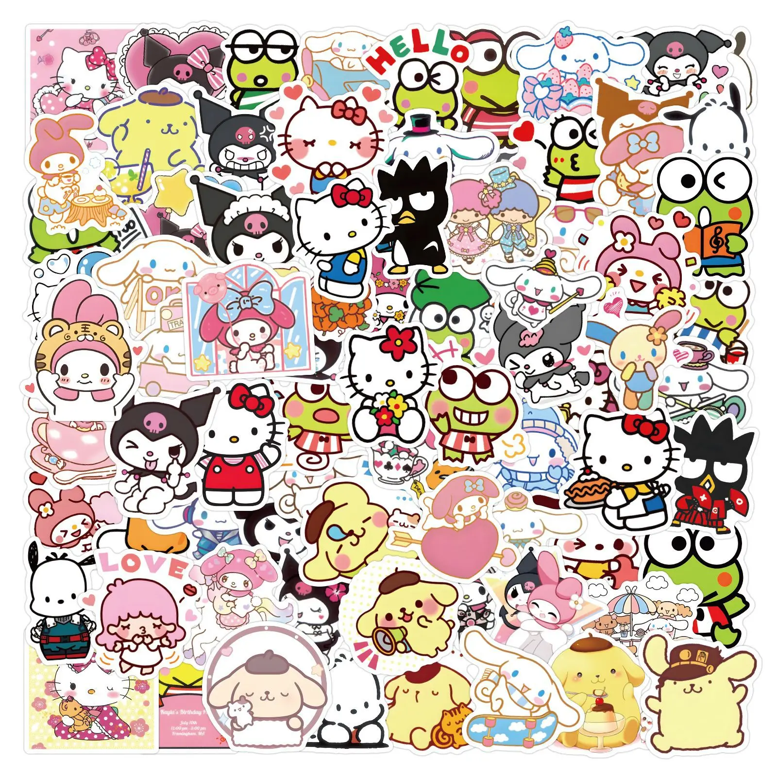 50/100/200pcs Kawaii My Melody Kuromi Hello Kitty Stickers for Kids Girl DIY Stationery Diary Cute Cartoon Sanrio Sticker Decals
50/100/200pcs Kawaii My Melody Kuromi Hello Kitty Stickers for Kids Girl DIY Stationery Diary Cute Cartoon Sanrio Sticker Decals