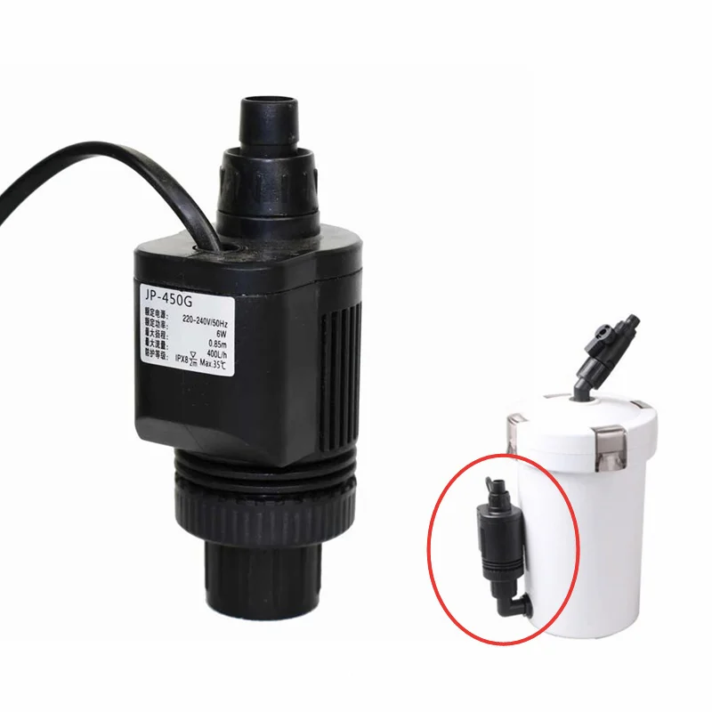 

50HZ 220-240V SUNSUN JP-450g 6W Water Pump New Version For HW602B 603B External Filter Aquarium Fish Tank 400L/H