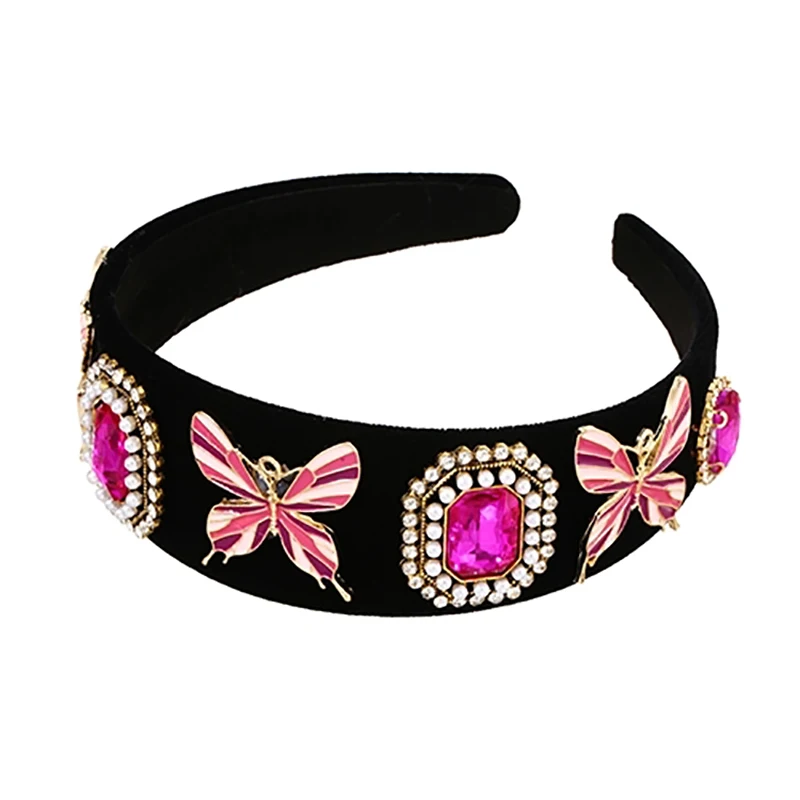 ZHINI New Design Luxury Colorful Big Zircon Crystal Headbands for Women Handmade Butterfly Hair Band Hair Accessories Jewelry
ZHINI New Design Luxury Colorful Big Zircon Crystal Headbands for Women Handmade Butterfly Hair Band Hair Accessories Jewelry