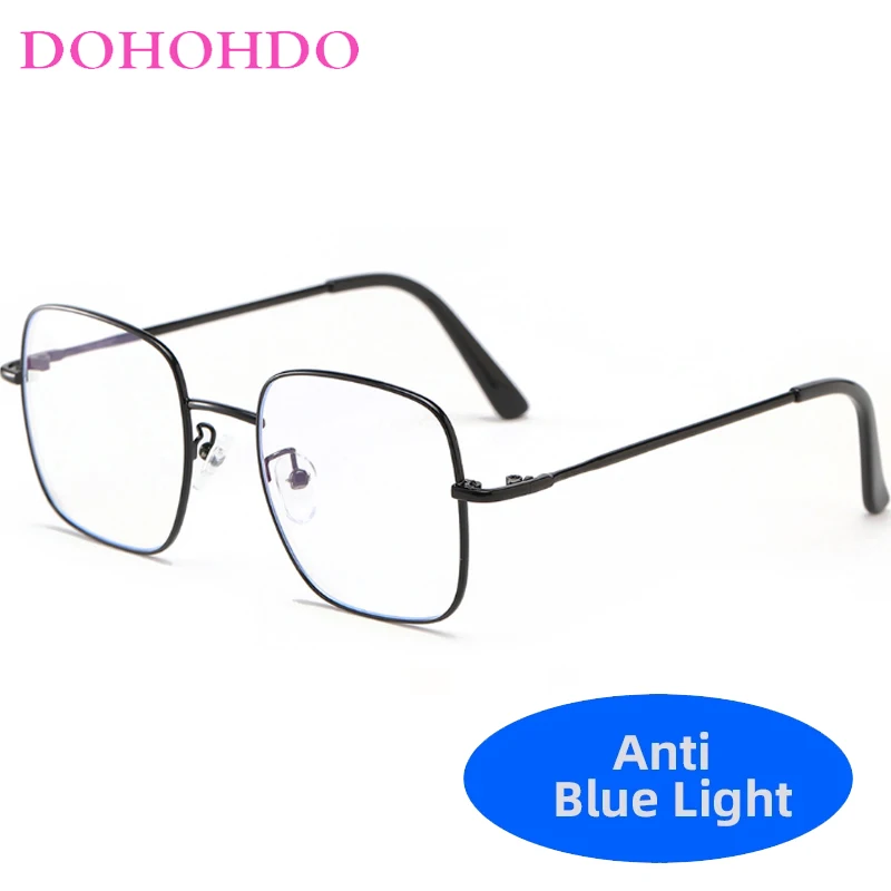 DOHOHDO Metal Square Oversized Men Anti Blue Light Glasses Unisex Big Prescription Eyeglasses Blue Ray Protection Women Goggles
DOHOHDO Metal Square Oversized Men Anti Blue Light Glasses Unisex Big Prescription Eyeglasses Blue Ray Protection Women Goggles