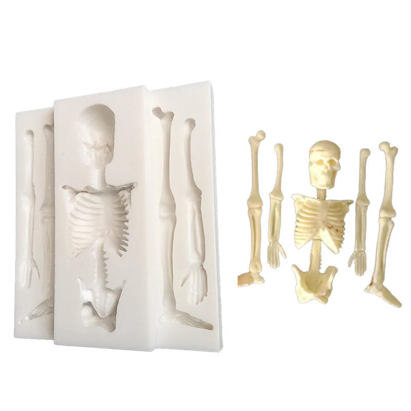 Horrifying Skulls & Bones Silicone Mold Fondant Cakes Decorating Mould Sugarcraft Chocolate Baking Tools For Cakes Gumpaste Form
Horrifying Skulls & Bones Silicone Mold Fondant Cakes Decorating Mould Sugarcraft Chocolate Baking Tools For Cakes Gumpaste Form