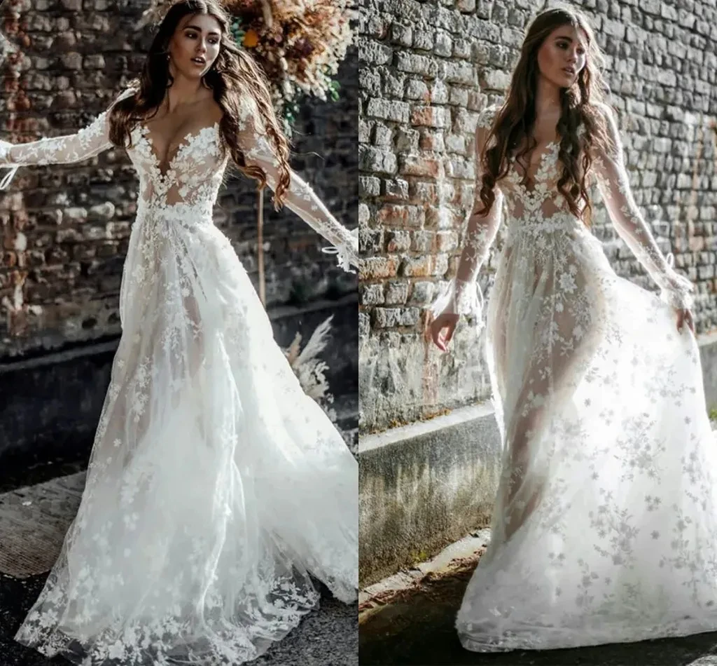 Luxury A Line applique Wedding dress Sexy V-neck backless elegant ladies beach outdoor photography Romantic bridal party dress
Luxury A Line applique Wedding dress Sexy V-neck backless elegant ladies beach outdoor photography Romantic bridal party dress