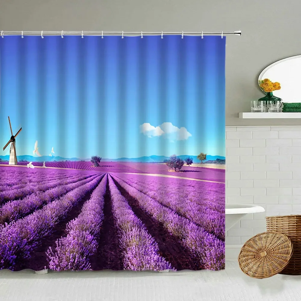Purple lavender sea Wind car natural landscape Printed Shower curtain Bathroom Bathtub Partition Waterproof curtain Home curtain
Purple lavender sea Wind car natural landscape Printed Shower curtain Bathroom Bathtub Partition Waterproof curtain Home curtain