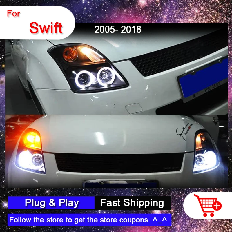 Car Styling LED Headlights For SUZUKI Swift 2005-2018 Headlight LED DRL Dynamic Turn Signal Lamp Led Lens Automotive Accessories
Car Styling LED Headlights For SUZUKI Swift 2005-2018 Headlight LED DRL Dynamic Turn Signal Lamp Led Lens Automotive Accessories