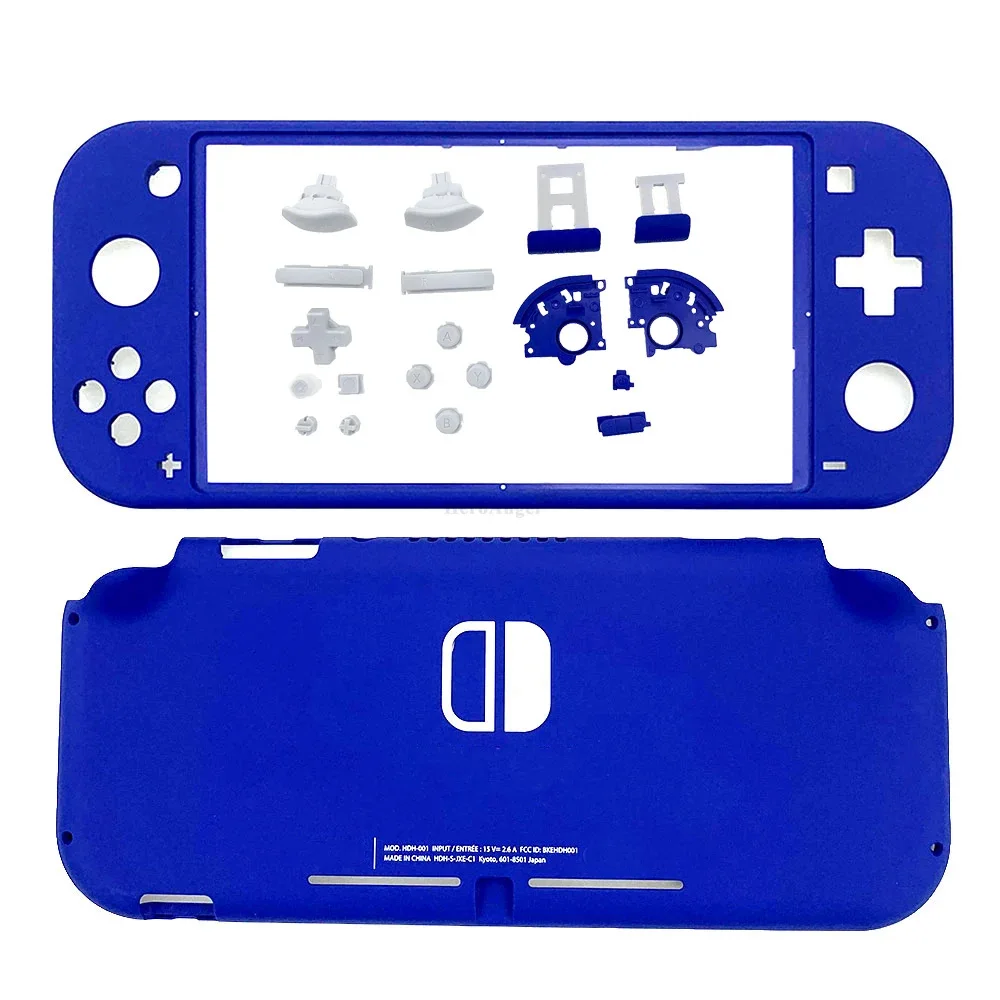 

Replacement Plastic Shell Housing Case & Buttons for Nintendo Switch Lite Console Front Back Faceplate Cover - Blue
