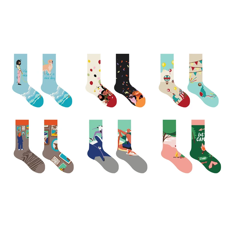 New European and American AB face mid tube trendy socks for women, trendy street cotton socks for men
New European and American AB face mid tube trendy socks for women, trendy street cotton socks for men