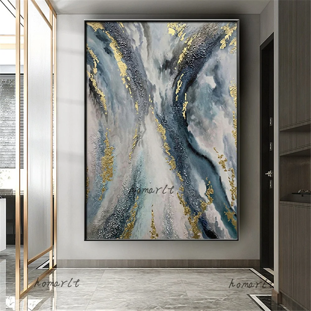 Hand-Painted Blue Abstract Canvas Poster Modern Cuadros Living Room Exhibits Artwork Handmade Thick Home Decor Wall Art Picture
Hand-Painted Blue Abstract Canvas Poster Modern Cuadros Living Room Exhibits Artwork Handmade Thick Home Decor Wall Art Picture