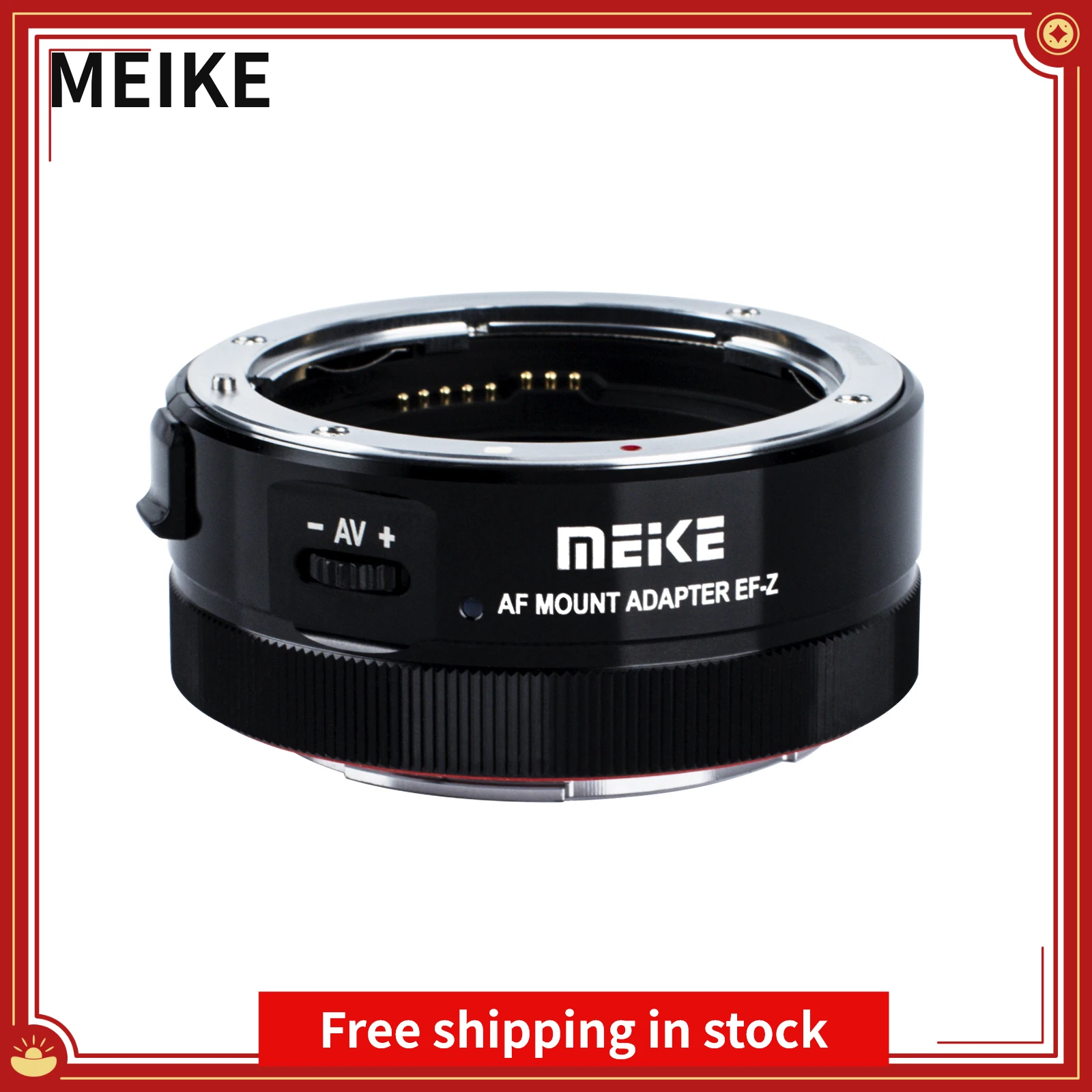 Адаптер Meike для крепления объектива с автофокусом для Canon EF/Φ объективов для камер Nikon серии Z Z5 Z6 Z7 Z50 Z6II Z7II
Адаптер Meike для крепления объектива с автофокусом для Canon EF/Φ объективов для камер Nikon серии Z Z5 Z6 Z7 Z50 Z6II Z7II