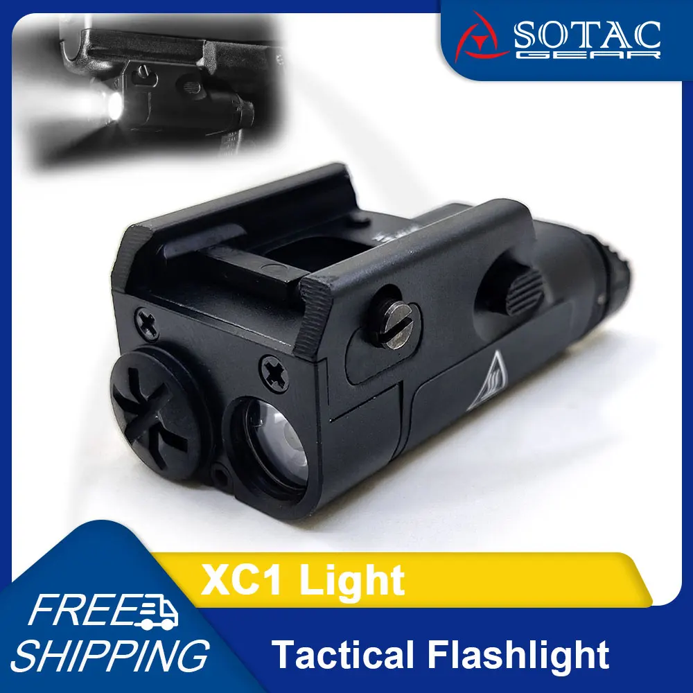 

Tactical Gear XC1 Flashlight Weapon Light White LED Strobe Streamlight Fit 20mm Rail Hunting Acessories SOTAC