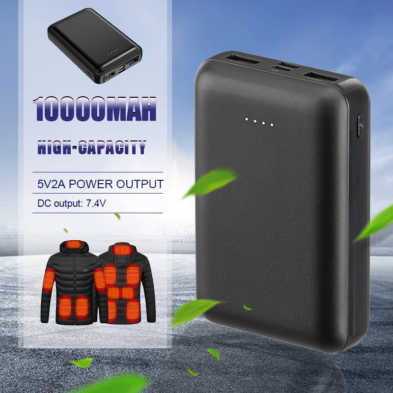 10000mAh Power Bank Portable Charger External Battery Pack for Heating Vest Jacket Gloves Scarf Socks Electric Heating Equipment
10000mAh Power Bank Portable Charger External Battery Pack for Heating Vest Jacket Gloves Scarf Socks Electric Heating Equipment