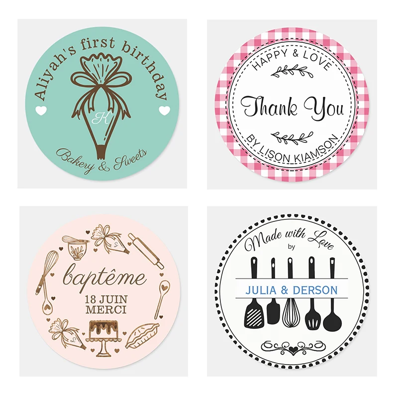 Personalized Baking and Cooking Round Stickers, Personalized Label Applicable from the Kitchen Utensils
Personalized Baking and Cooking Round Stickers, Personalized Label Applicable from the Kitchen Utensils