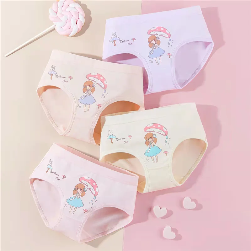 

4pcs/lot Children Underwear 2022 Girls Boxer Soft Cotton Kids Baby Princess Panties Girl Underwear Bragas Calcinhas 2-10 Years