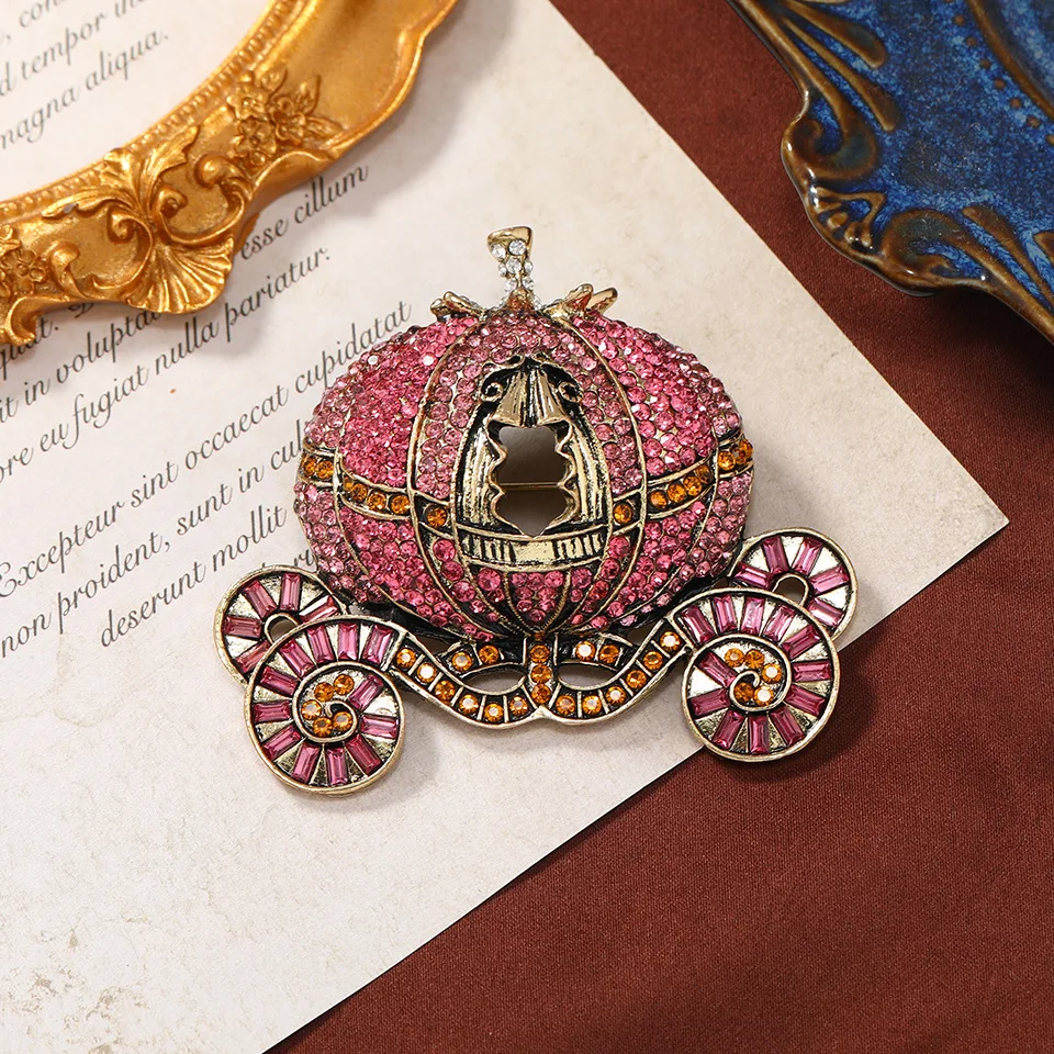 Vintage Gorgeous Full Rhinestone Pumpkin Car Brooch Pin Women's Fashion Clothes Coat Breast Pin Accessories Luxury Jewelry Gift
Vintage Gorgeous Full Rhinestone Pumpkin Car Brooch Pin Women's Fashion Clothes Coat Breast Pin Accessories Luxury Jewelry Gift