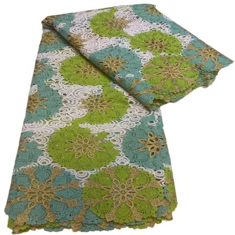 Multicolor Heavy Stones African Lace Fabric Embroidery Water Soluble Guipure Cord Laces For Brids Wedding Sew Green
Multicolor Heavy Stones African Lace Fabric Embroidery Water Soluble Guipure Cord Laces For Brids Wedding Sew Green