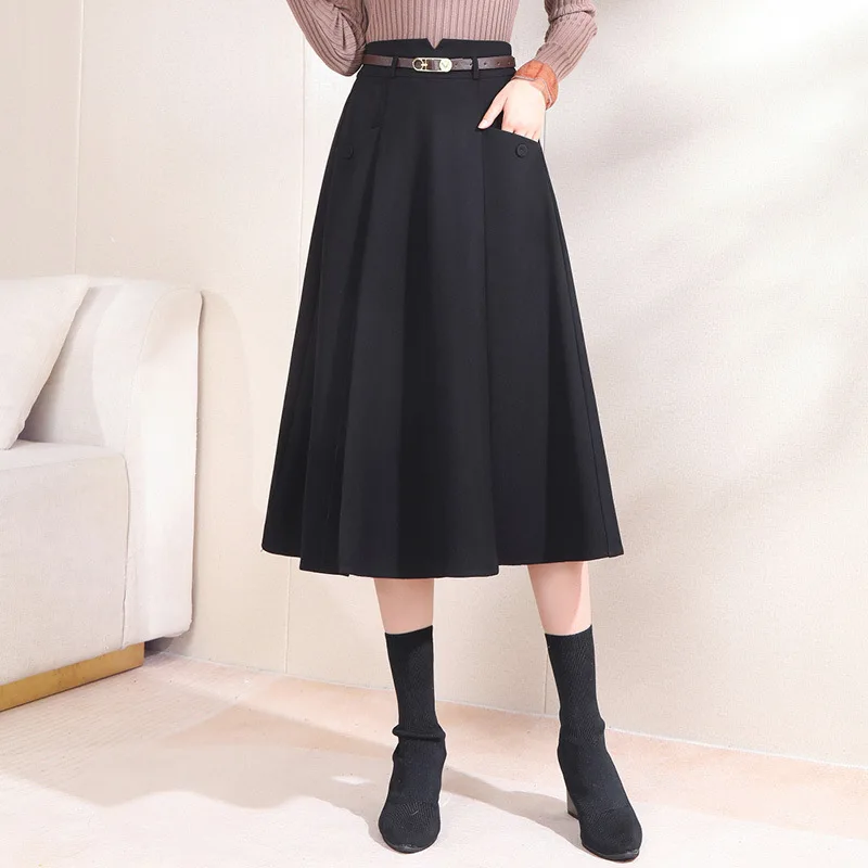 M-4XL Office Lady Elegant A Line Skirt Pleated Korean Fashion Black Midi Spring Summer Skirts for Women Falda Vintage Jupe
M-4XL Office Lady Elegant A Line Skirt Pleated Korean Fashion Black Midi Spring Summer Skirts for Women Falda Vintage Jupe