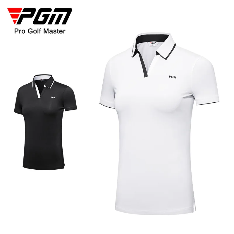 PGM Spring Summer Women Golf Short Sleeve T Shirts Slit Hem V-neck Fashion Sports Polo Shirt Tennis Golf Apparel Women S-XL
PGM Spring Summer Women Golf Short Sleeve T Shirts Slit Hem V-neck Fashion Sports Polo Shirt Tennis Golf Apparel Women S-XL