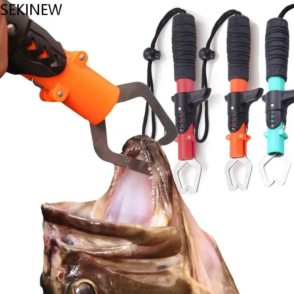 Portable Multi-function Fish Grip Lip Clamp Stainless Steel Fishing Gripper Fishing Accessory 
Portable Multi-function Fish Grip Lip Clamp Stainless Steel Fishing Gripper Fishing Accessory