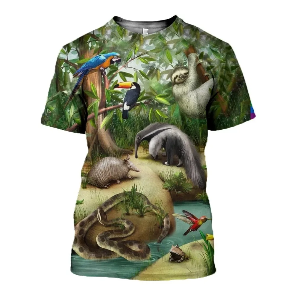 Sloth/Monkey/Deer Animal 3D Print Oversized T-Shirt Men's Fashion Short Sleeve Harajuku Shirt Summer Unisex Casual T-Shirt
Sloth/Monkey/Deer Animal 3D Print Oversized T-Shirt Men's Fashion Short Sleeve Harajuku Shirt Summer Unisex Casual T-Shirt