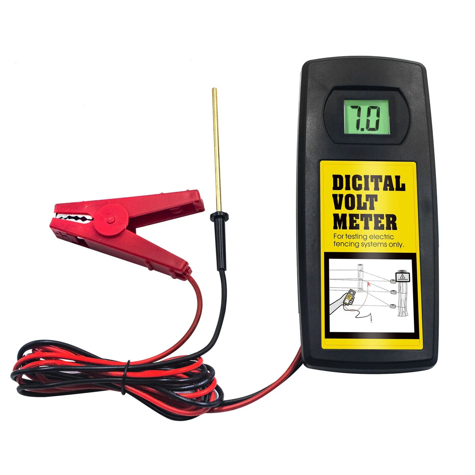 Electronic Fence Pressure Gauge 9.9KV Multi-model Cattle Farm Pasture with Backlight Voltage Detector
Electronic Fence Pressure Gauge 9.9KV Multi-model Cattle Farm Pasture with Backlight Voltage Detector